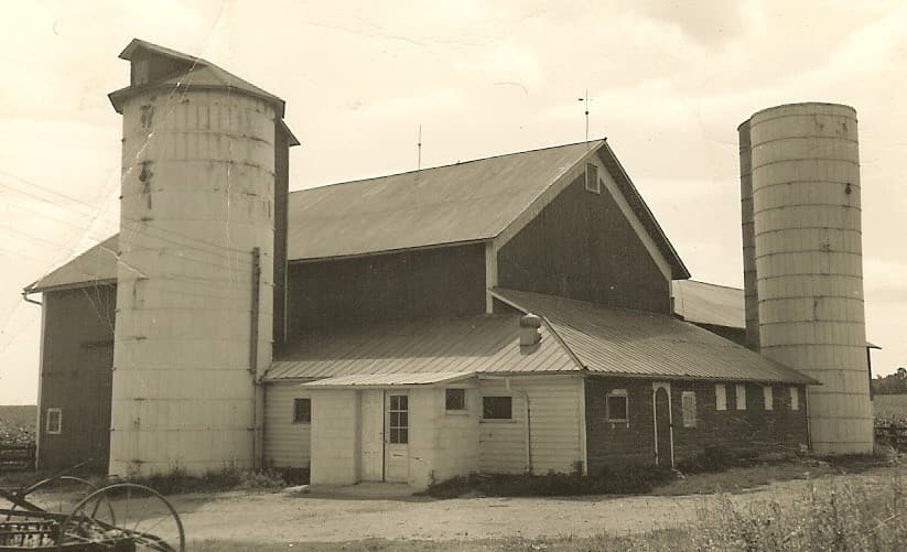 The historic Country Meadows Farm barn in Hudson, Indiana